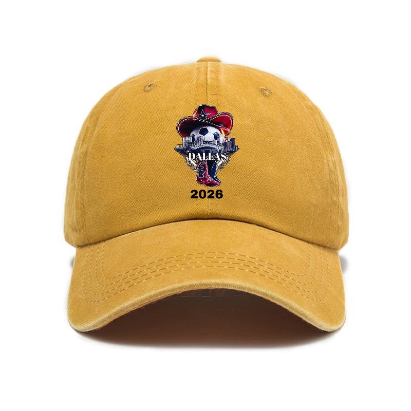 2026 Dallas Football World Cup Washed Distressed Cap
