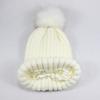 New Protective Hairstyle Silky Elastic Removable Hairball Satin Knitted Hat, Wool Hat, Ladies