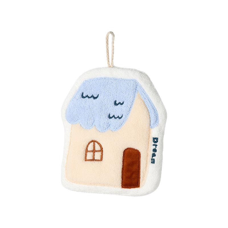 Cute Absorbent Hanging Thickened Bathroom Kitchen Hand Washing Small Towel
