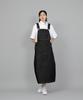 Seinteukeulu Wide Dome Overalls Skirt Wds-611 Black Denim Brs