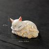 Nine Tailed Fox Statue Ceramic Animal Sculpture Mythical Creature Home Decor Living Room Tabletop Ornament Oriental Art Gift