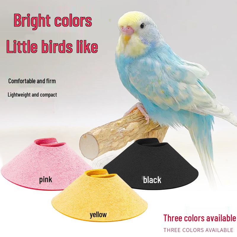 Soft Elizabeth Collar for Parrots - Neck Protector & Bib for Small Birds