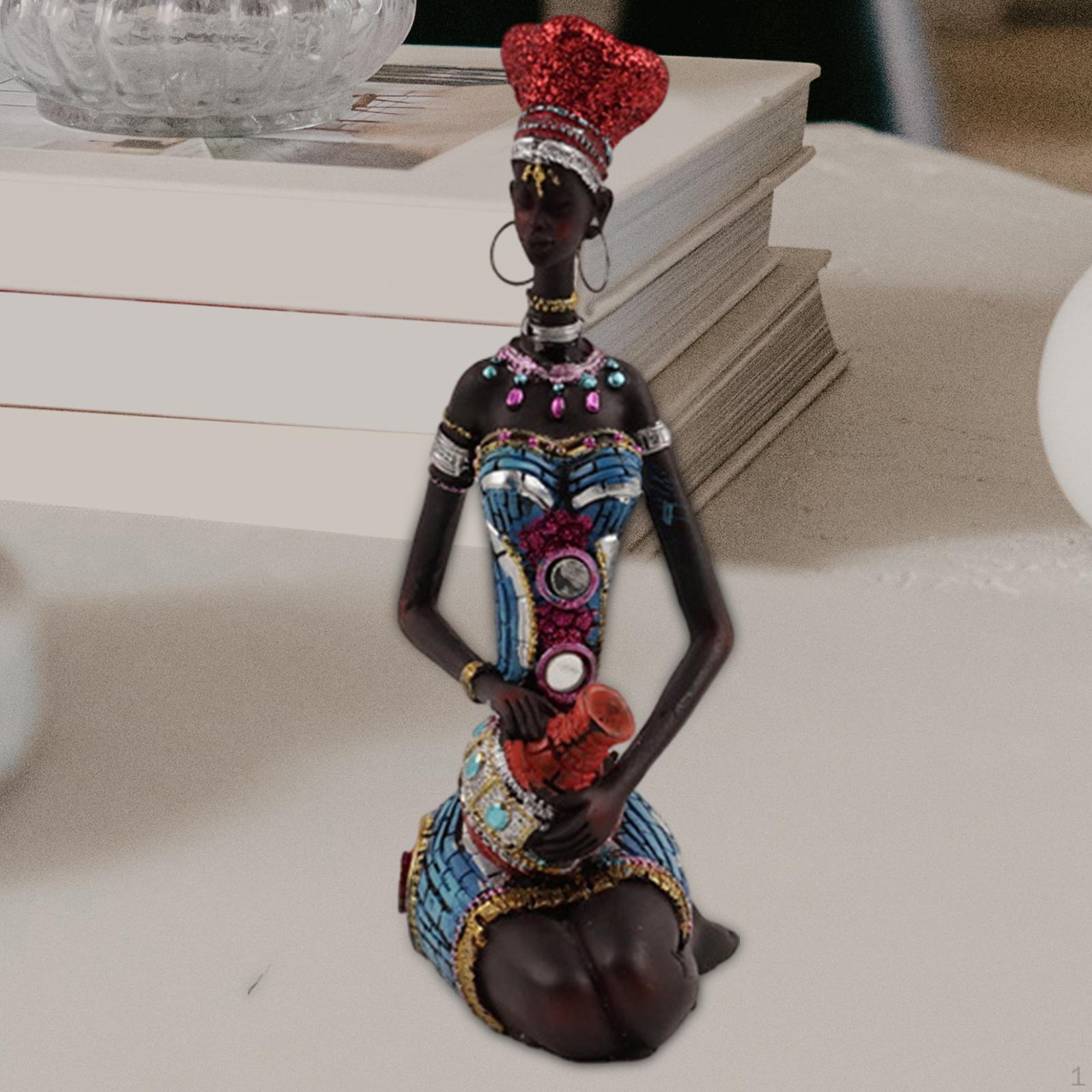 

Статуя африканской дамы, настольная скульптура, легкая женская фигурка, для Style C