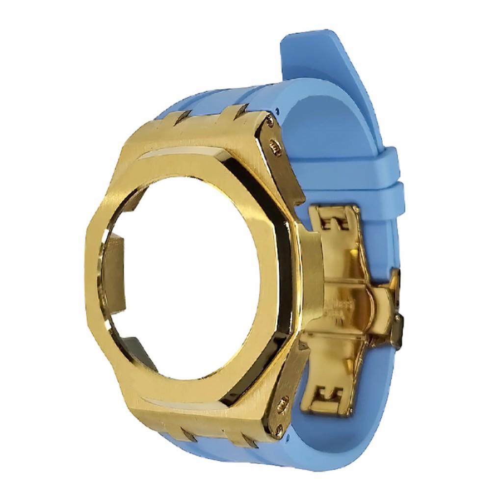 Offshore Gold Royal Oak GA2100/2110/B2100 Fluoro Rubber Strap DIY Watch Modification Kit