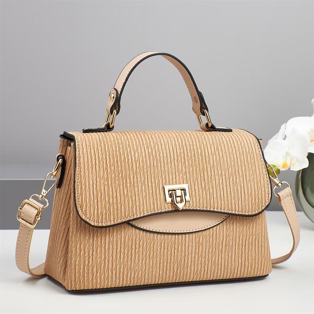 New High Appearance Level Patchwork Macaron Handbag Fashion Trend Elegant Temperament Shoulder Bag All-match Women's Bag