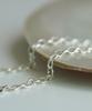 Alleun Silver 925 Ginger Oval Chain Necklace