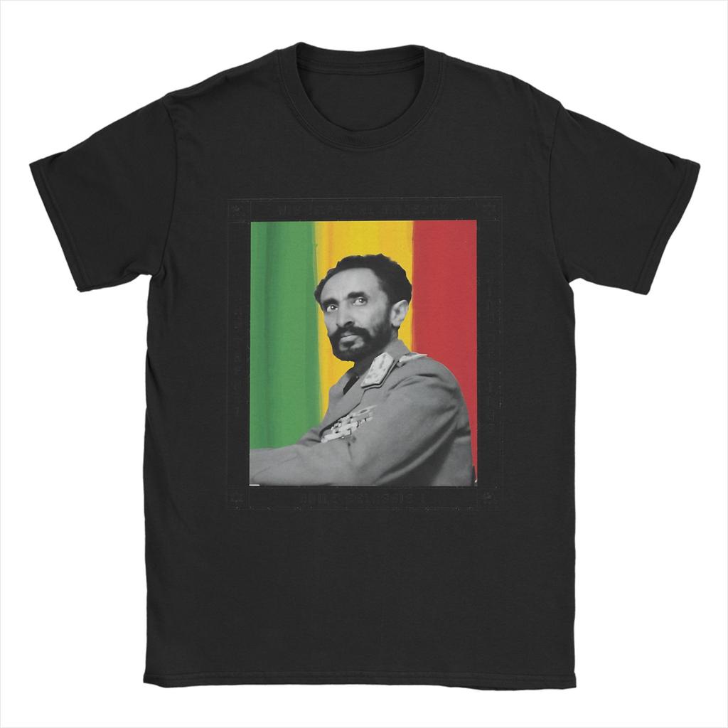 Fantastische Haile Selassie I. König der Könige Unisex T-Shirts mit Rundhalsausschnitt Kurzarm-T-Shirts Kleidung