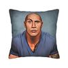 The Rock Face Dwayne Johnsons Pillow Case  Morden Pillow Cover Design Pillowcases For Couch Sofa Bedroom