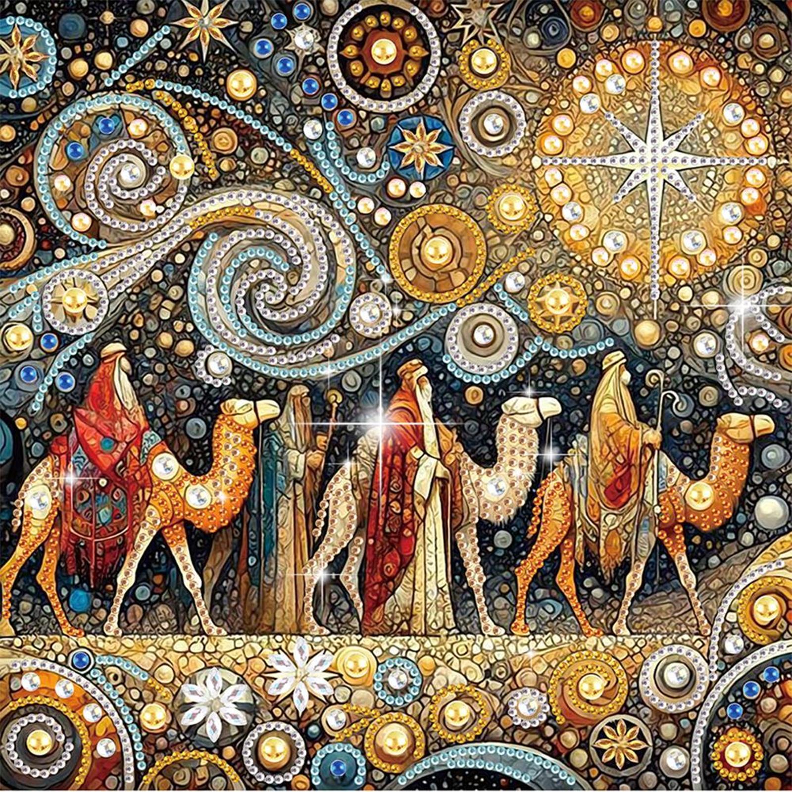 5D DIY Частичная Алмазная Живопись Special Shaped Drill Набор для Декорации  Паломничество