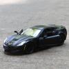 1:36 Chevrolet Corvette C7 Alloy Diecast Modely supersportovních modelů aut, simulační kovová karoserie vozidla se stahováním Dětské hračky