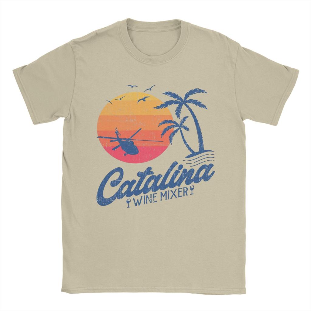 Mens Catalina Wine Mixer  cult movies T Shirt  100 Cotton Tops Novelty Short Sleeve Round Collar Tees Birthday Present TShirt