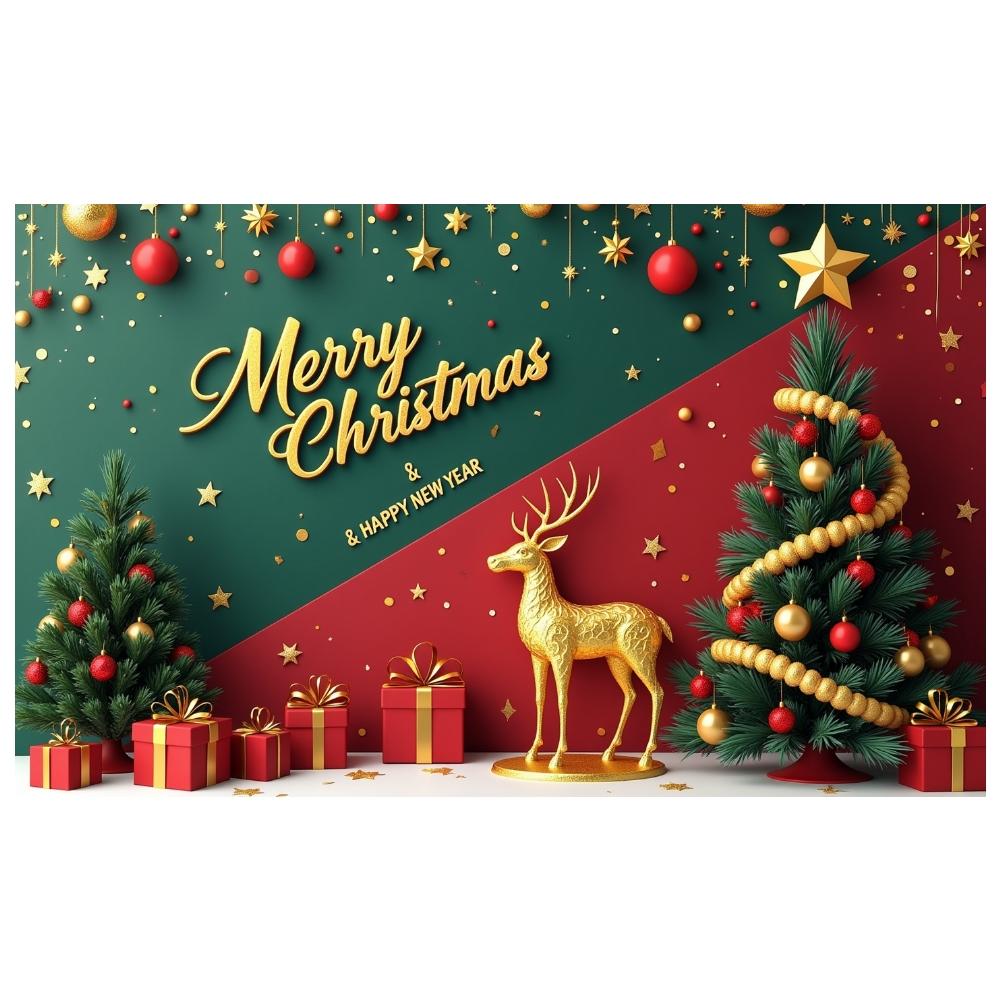 Holiday Banner Christmas Ball Ornament Xmas Banner Winter Banner Festive Pattern For Home Decoration Festive Decoration Family