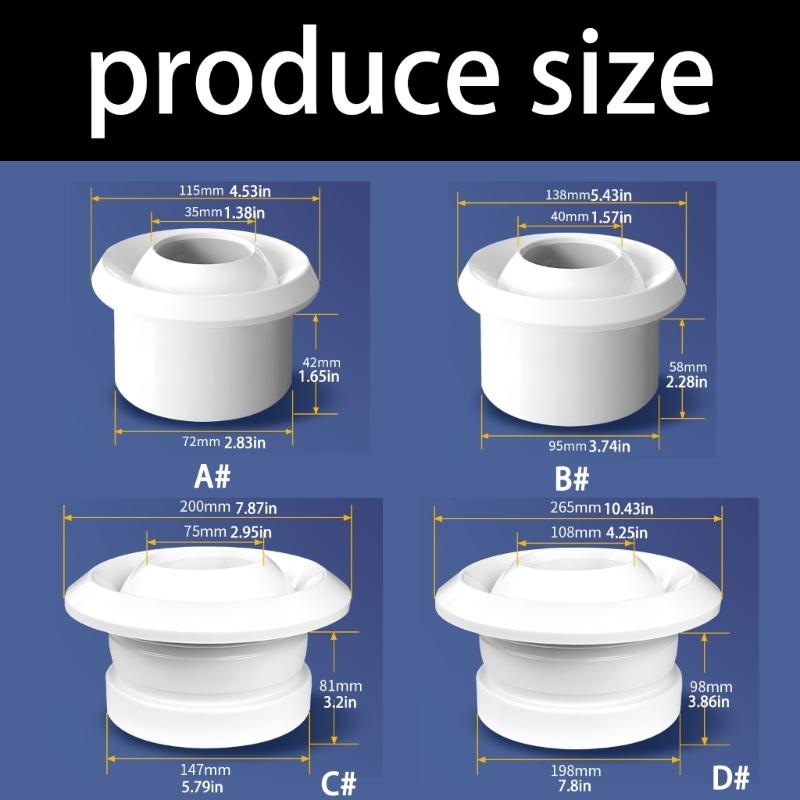 ABS Ball Outlet Diffuser with Round Collar and 360 Degree Air Direction Simple Installation for Duct or Wall Outlet Installation Use