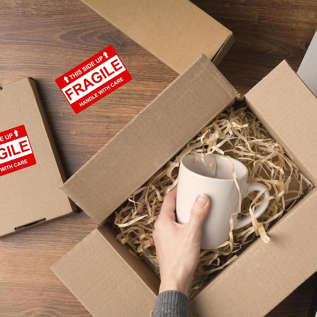 210 Pcs Fragile Stickers, 3x5 Inch Fragile Labels for Shipping, Strong Adhesive Handle with Care Stickers for Shipping
