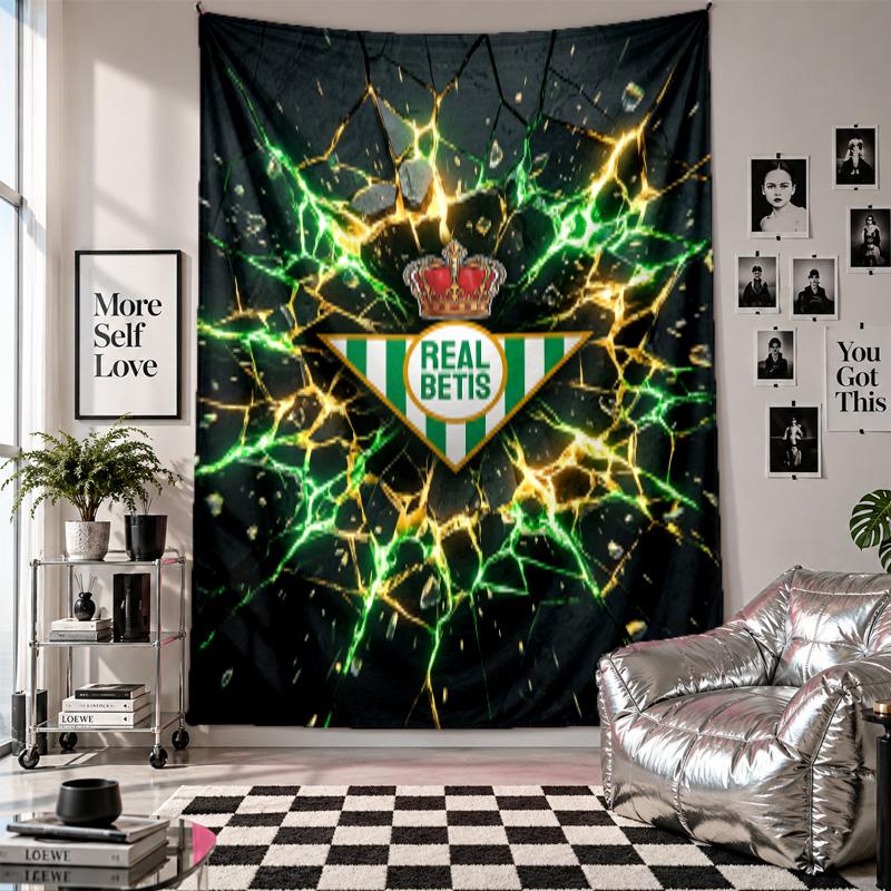 Real Betis Football Wall Tapestry Home Decor Wall Hanging Cloth for Bedroom Living Room Background