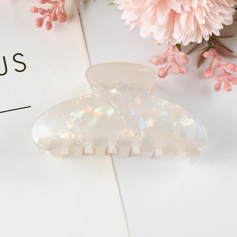 Elegant Multi-Color Acetate Hair Clip - Jelly Shark Grip for Women