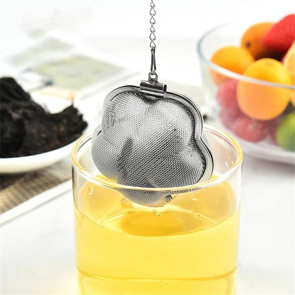 Fine Mesh Tea Strainer Stainless Steel Tea Ball Filter Portable Tea Infuser Ball  for Brew Tea
