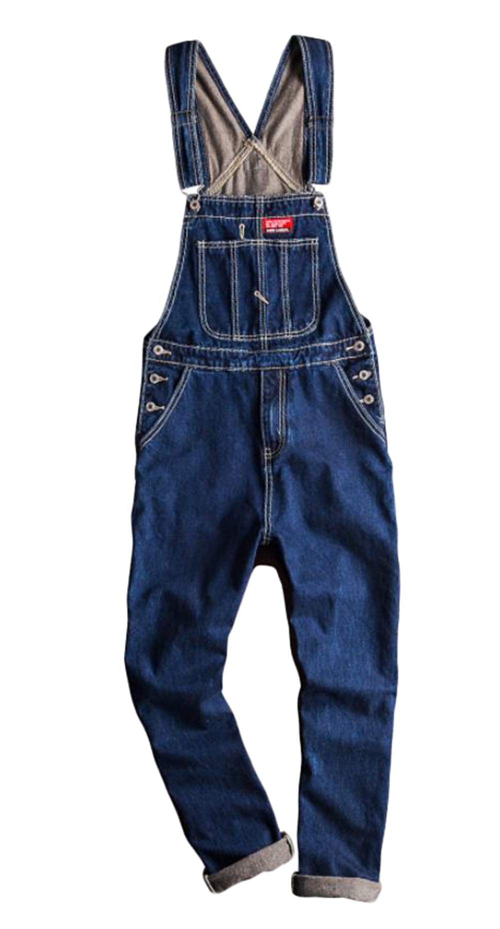 

ShuMing Denim Loose Korean Fashionable Stylish Denim Pants for Street Size Men s Overalls, Fit, Style, All-in-One Jeans, Overalls, Work, Style,