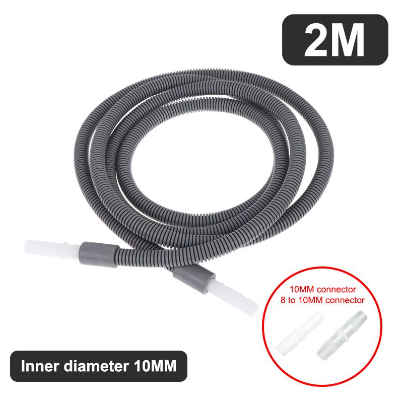 Dryer Drain Hose 10mm Heat Resistant Durable Replacement Extension with Adapter Multiple Sizes for Laundry Room Dryer Use