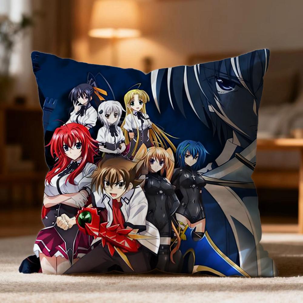 Popular H-HHigh School DxD Cushion Cover Soft Washable Pillow Case Multi-Scene for Couch Bed Travel Office Use
