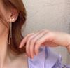 Korean Butterfly Tassel Drop Earrings for Women Fashion  Statement Shiny Rhinestone Earring Luxury Jewelry Wedding Party Gifts