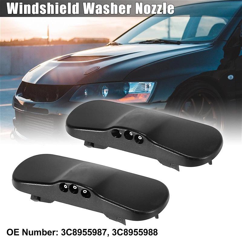 2PCS Windshield Windscreen Washer Nozzle Spray Jet 3C8955987 3C8955988 for -VW Passat CC 2009-2012 / CC 2009-2017 1 Pair