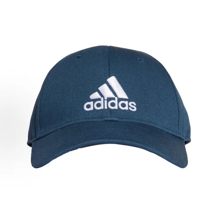Adidas Bestickte Baumwollkappe mit gebogenem Schirm, Täglicher Gebrauch für junge Leute, Sportliche und lässige Streetwear GM6273 adjustable blau