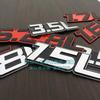 Car displacement tail label 1.8L2.3L2.4L3.0L4.0L5.7L metal displacement car sticker, body sticker