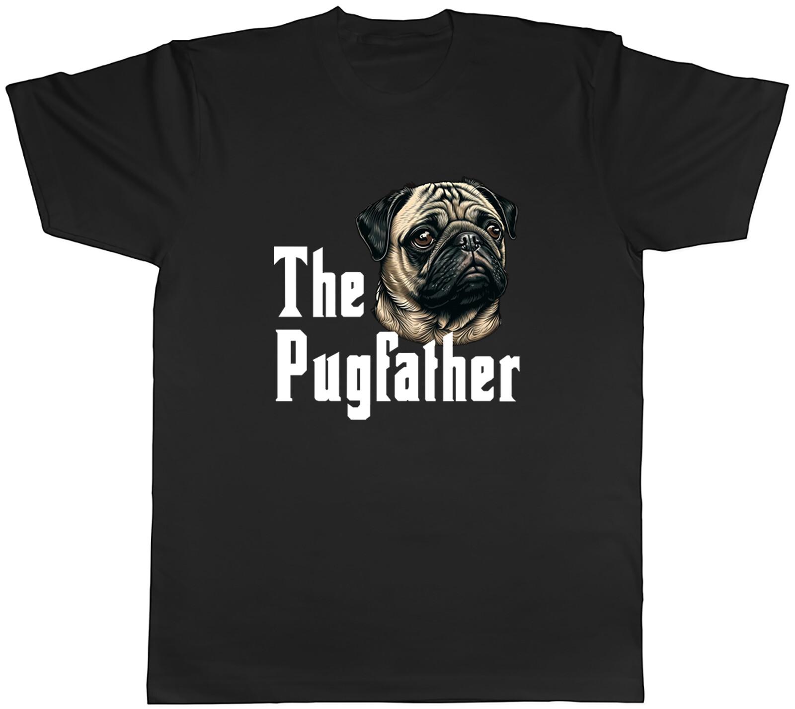 The Pugfather Mens T-Shirt Funny Love Pugs Dog Pet Tee Gift S