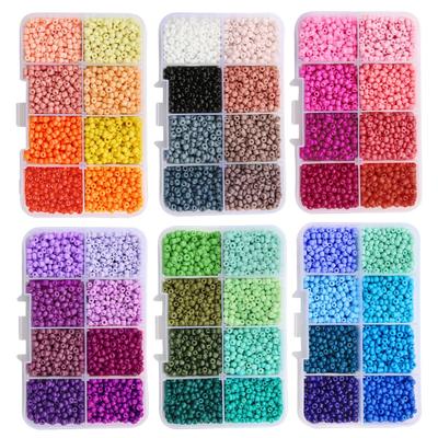 1 ensemble/sac 3mm perles de Millet multicolores bracelet à bricoler soi-même collier boucles d'oreilles bijoux accessoires