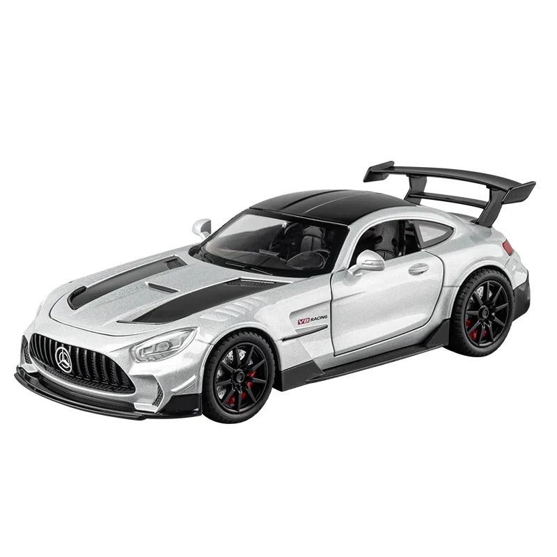 

1/24 Benz GTR сплав модель игрушечного автомобиля литые игрушки звук и свет автомобиль для детей транспортное средство серебряный
