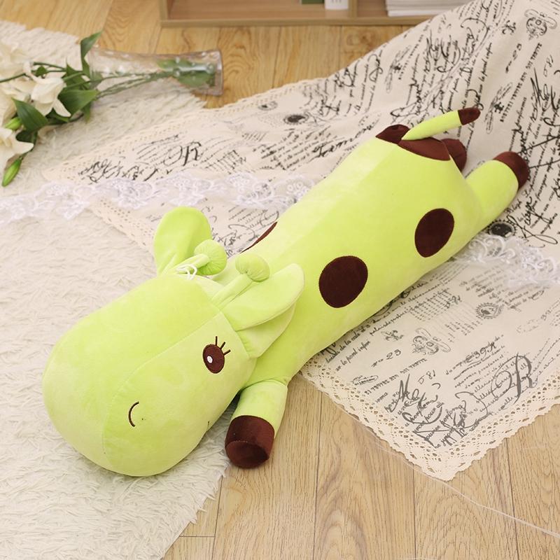 

High-Quality Kawaii Giraffe Plush Playthings Soft Stuffed Cartoon Animal Deer Dolls Sofa Decor Birthday Christmas Gifts 55cm