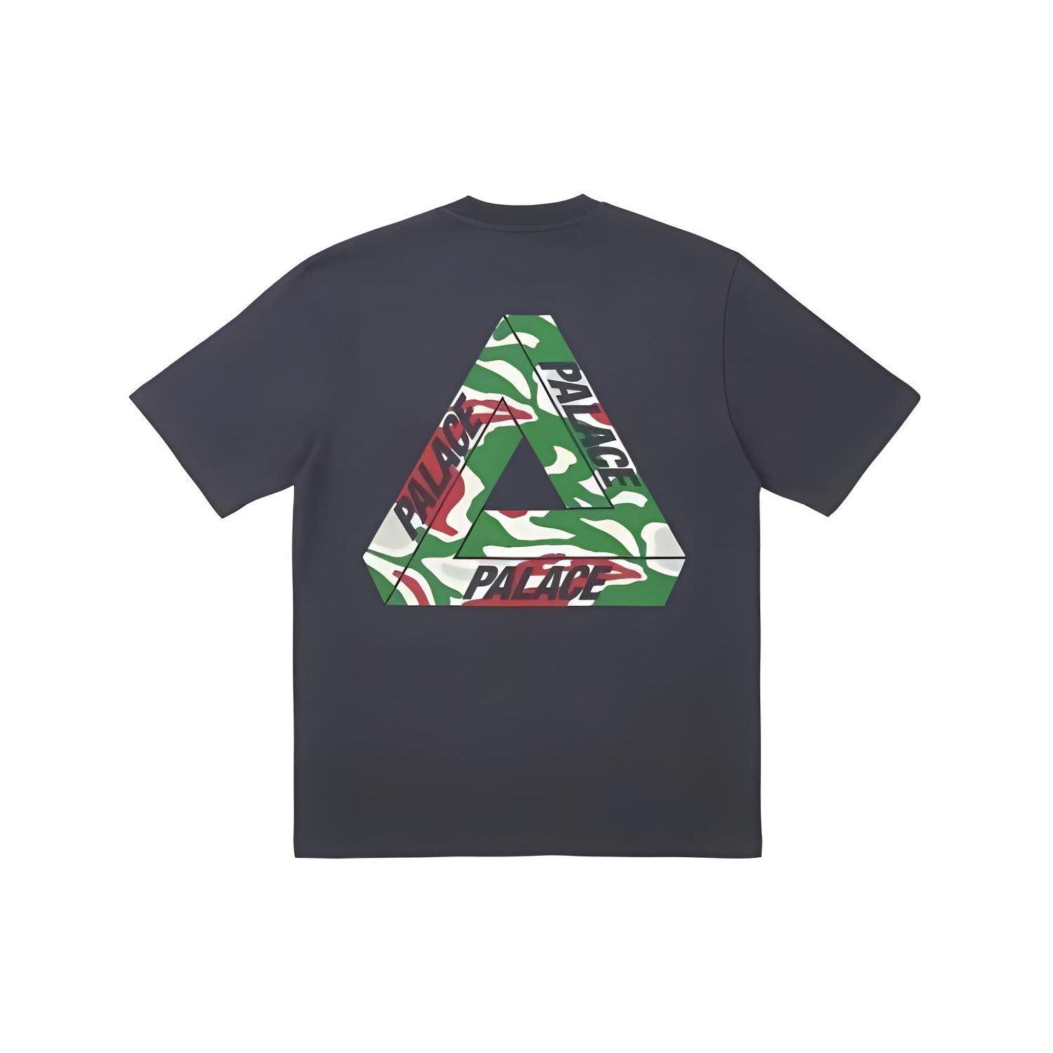 Футболка Palace Jungle Camo Tri-Ferg Темно-синие топы унисекс Синий P24TS120 L