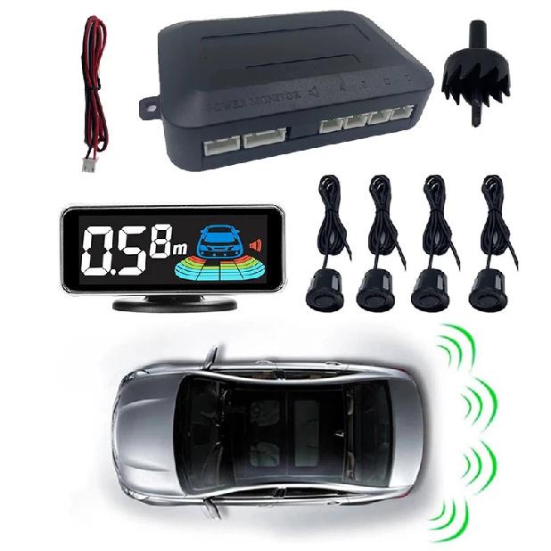 Multiple Radar Parking Sensor Kit Backlight Parktronic LED Display System Backup Monitor Detector Assistant