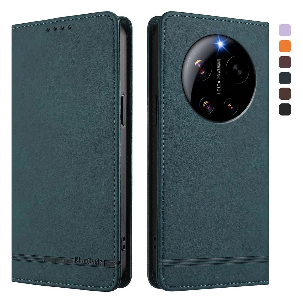 Für Xiaomi 17 Ultra 5G Hülle RINACASIS RC23 RFID-blockierendes Portemonnaie Ständer PU-Leder Handyhülle