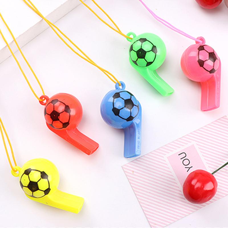 5/10pcs Colorful Whistle Smiling Face / Football Style Noise Producing Material Creating Festive Gathering Atmosphere TMZ