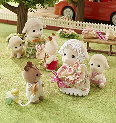 Sylvanian Families Doll [Sheep Twins] Hi-08 ST Mark Certification Ages 3+ Toy Dollhouse Sylvanian Families EPOCH
