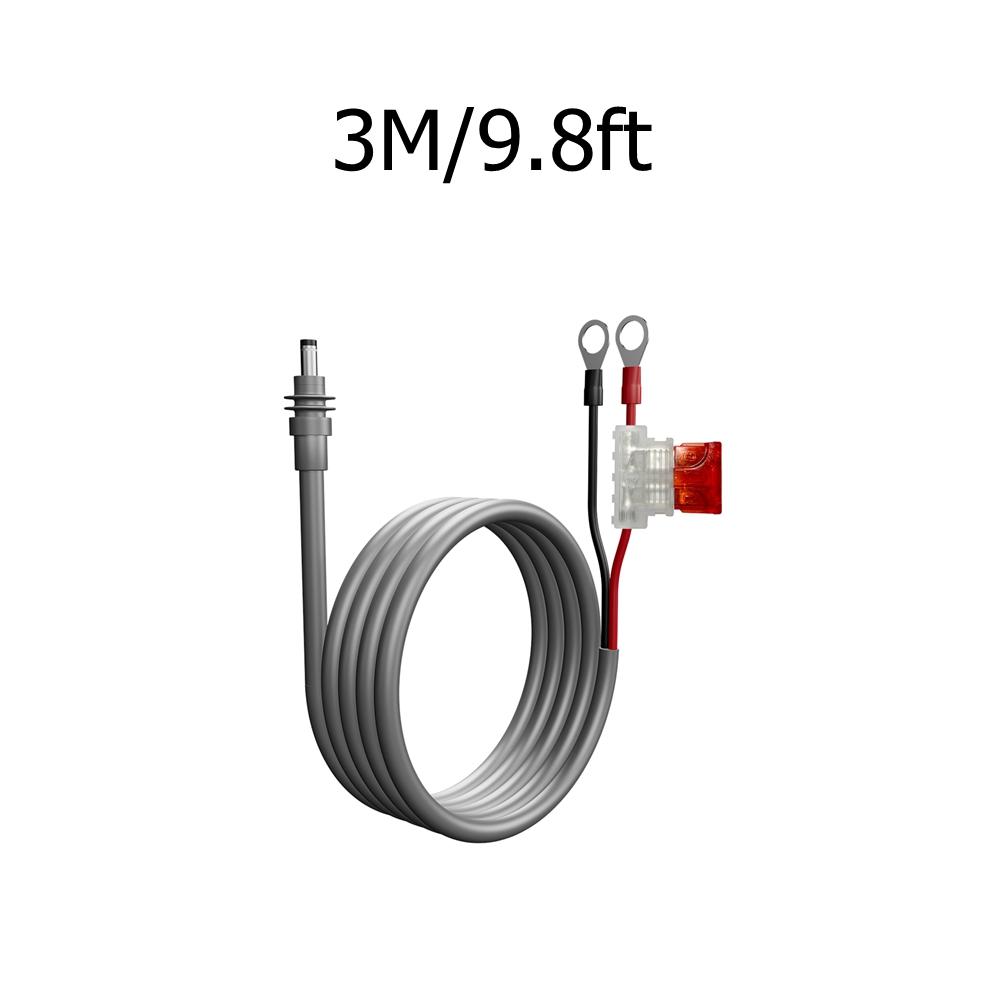 For Starlink Mini O Ring To DC Connecters Extension Cable 18AWG Power Cable for Off-Grid Camping/RV/Truck Emergency Power Supply
