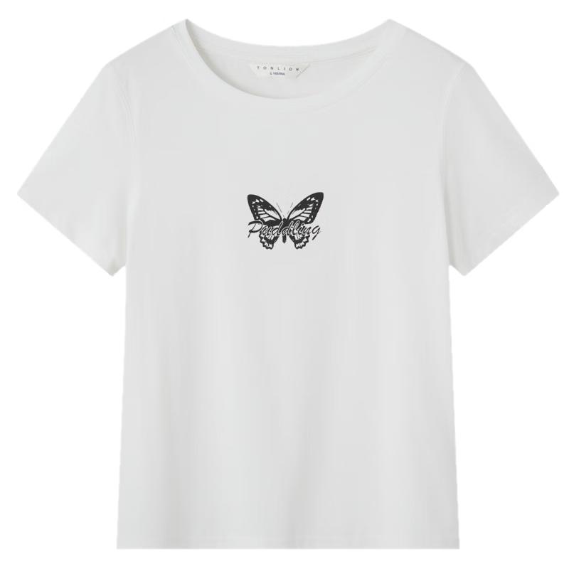 TonLion 2026 Summer Women s Printed Short-Sleeve T-Shirt S