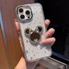 Diamond Rhinestone Mickey Head Mirror Case for iPhone 17 Pro Max / iPhone 16 Pro