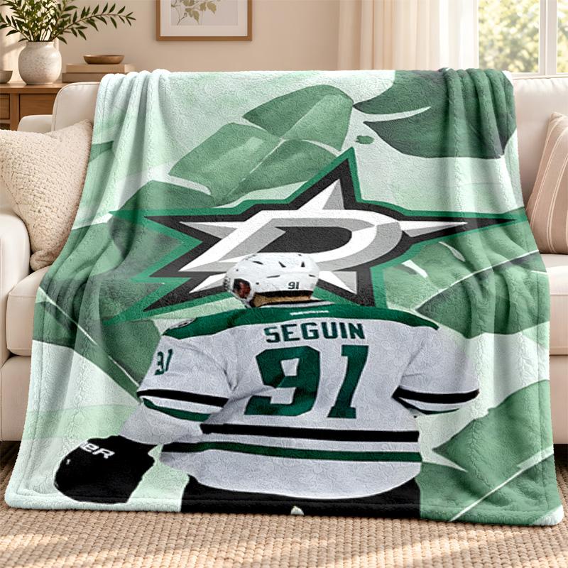 Dallas Stars blanket Flannel Blanket Soft Cozy Plush Throw for Sofa Bed Lightweight Home Decoration Outdoor camping