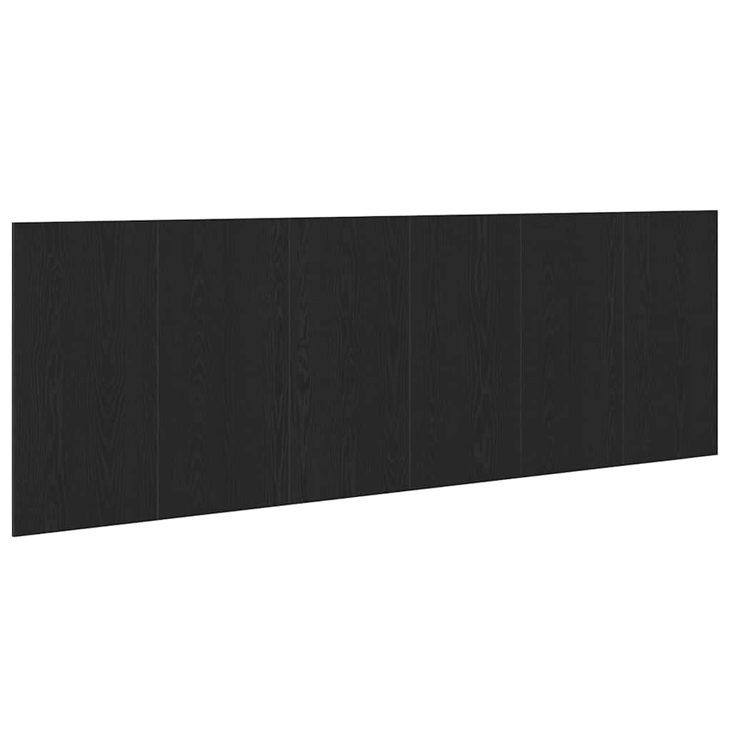 Bed Headboard In Black Oak Look 160 X 1.5 X 80.5 Cm
