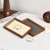 HeMu Solid Wood Microfiber Velvet Cloth Mostly Used for Inner Oblique Empty Tray Viewing Pallet Jewelry Display Storage Tray
