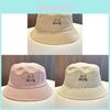 Korean Style Minimalist Cat Embroidered Cotton Cap With Sunshade For Daily Use
