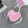 Love Heart Transparent Itabag Women JK Uniform Crossbody Bag Girls Purse And Handbag