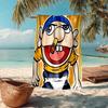 Ultra-Soft Beach Towel with Jeffy Theme,Ideal for Pool - Camping, Diving - Perfect Travel Essential, Vibrant Beach Towel.