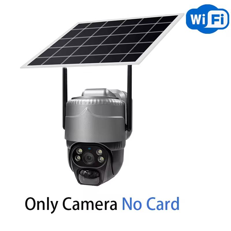 New 5MP HD Solar Camera 4G/WIFI Outdoor 4G Sim Built-in Battery Telecamera PTZ Auto Tracking Home Security Protection CCTV Camera