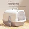 Large Fully Enclosed Cat Litter Box Withopen Top for Splash Prevention Pet-specific Toilet with Handle Cat Litter Box Deodorizer