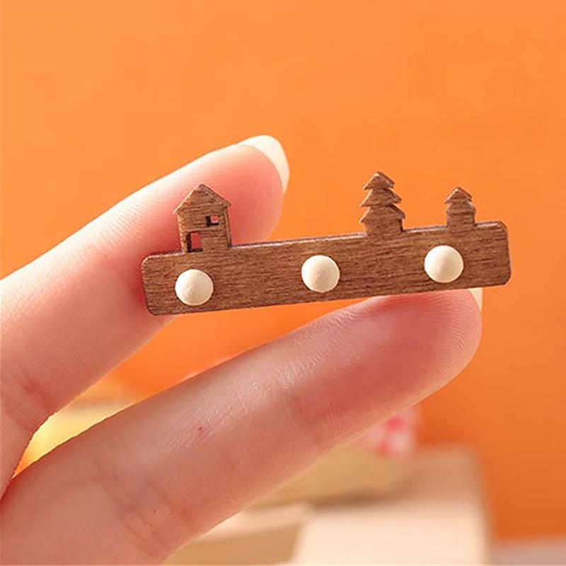 2 Adet 1:12 Dollhouse Minyatür Duvara Montaj Raf Asılı Raf Depolama Standı Mobilya Modeli Noel Dekor Oyuncak