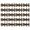 20set Brass Rivets Bronze Wear Resistance Luggage Hardware Accessories for Handbags Shoes Clothes